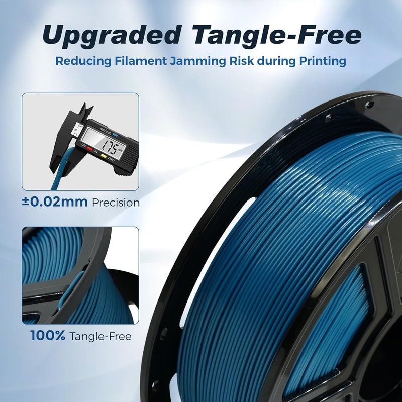 FLASHFORGE Rapid PLA Filament 1.75mm Pearl Gentian Blue, 500mm/s High Speed Printing, 3D Printer Filament 1kg Spool, Dimensional Accuracy +/- 0.02mm, Enjoy Exceptional Print Quality - Image 5